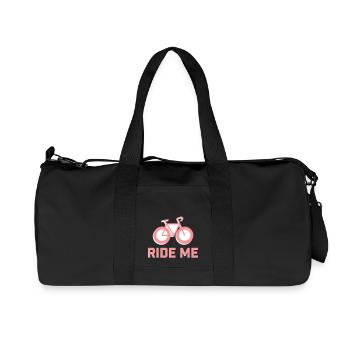 RIDE ME -Request for cycling - Recycled Canvas Sports Bag by Stanley/Stella - black - Front