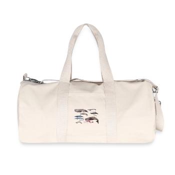 Sperm whales and beaked whales - Sperm whales & Beaked whales - Recycled Canvas Sports Bag by Stanley/Stella - natural - Front