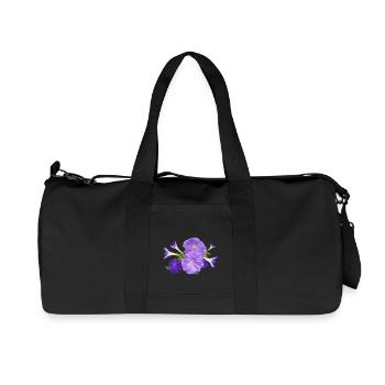 petunia petunie blumen flowers garten garden - Recycelte Canvas-Sporttasche von Stanley/Stella - Schwarz - Vorne