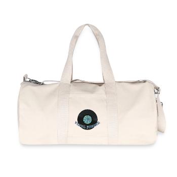 Drogué de vinyle - Sac de sport en toile recyclée Stanley/Stella - blanc naturel - Devant