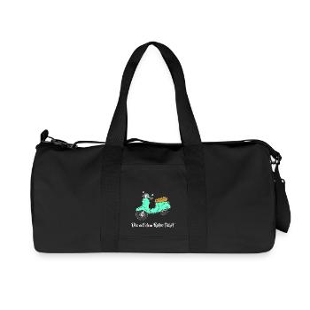 Retro - The scooter drives - Recycled Canvas Sports Bag by Stanley/Stella - black - Front