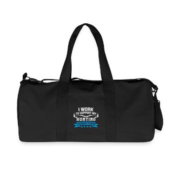 Soutenir ma chasse - Sac de sport en toile recyclée Stanley/Stella - noir - Devant