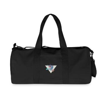 Conception de triangle de vache - Sac de sport en toile recyclée Stanley/Stella - noir - Devant