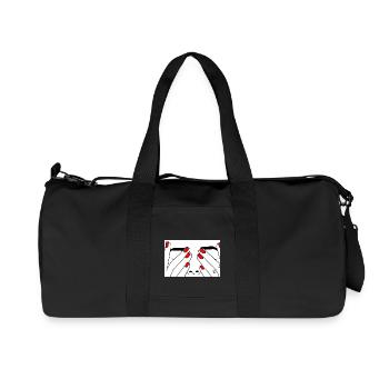 Face red nail - Recycelte Canvas-Sporttasche von Stanley/Stella - Schwarz - Vorne