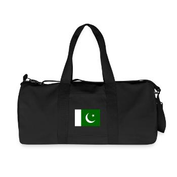 Drapeau du Pakistan - Sac de sport en toile recyclée Stanley/Stella - noir - Devant