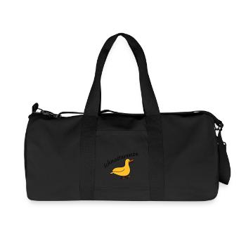 Schnatterente - Recycelte Canvas-Sporttasche von Stanley/Stella - Schwarz - Vorne