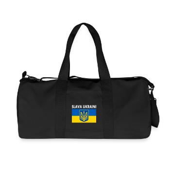Slava ukraini - Recycled Canvas Sports Bag by Stanley/Stella - black - Front