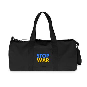 Stop war - Recycled Canvas Sports Bag by Stanley/Stella - black - Front