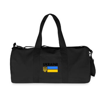 Ukraine - Recycled Canvas Sports Bag by Stanley/Stella - black - Front