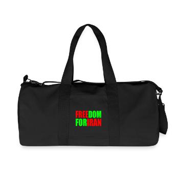 Freedom for iran - Recycled Canvas Sports Bag by Stanley/Stella - black - Front