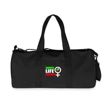 Women life freedom - Sac de sport en toile recyclée Stanley/Stella - noir - Devant