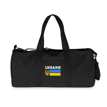 Ukraine - Recycled Canvas Sports Bag by Stanley/Stella - black - Front