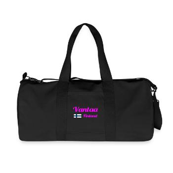 Vantaa Finland Print - Recycled Canvas Sports Bag by Stanley/Stella - black - Front