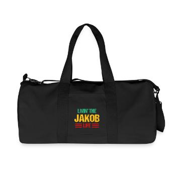 Jacob - Sac de sport en toile recyclée Stanley/Stella - noir - Devant