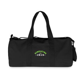 Schulkind 2026 - Recycelte Canvas-Sporttasche von Stanley/Stella - Schwarz - Vorne