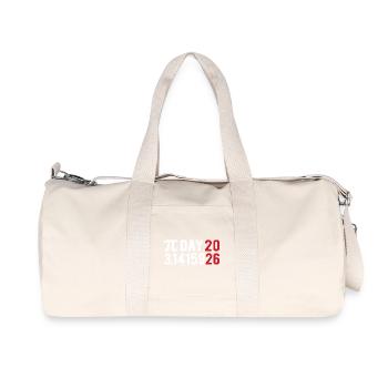 Pi Day 2026 with numbers game | District number 3.1415 - Recycled Canvas Sports Bag by Stanley/Stella - natural - Front