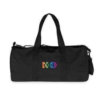 no racism - Recycled Canvas Sports Bag by Stanley/Stella - black - Front