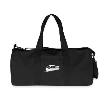 Zug Silhouette - Recycelte Canvas-Sporttasche von Stanley/Stella - Schwarz - Vorne