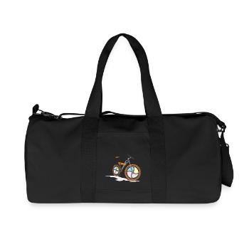 bicycle mountain bike cyclist mountain bike - Recycled Canvas Sports Bag by Stanley/Stella - black - Front