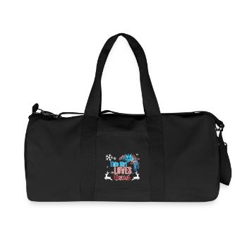 Fille d'amour de Noël de Noël cadeau de Noël - Sac de sport en toile recyclée Stanley/Stella - noir - Devant