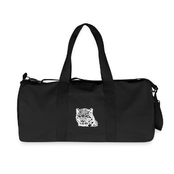Schneeleopard - Recycelte Canvas-Sporttasche von Stanley/Stella - Schwarz - Vorne