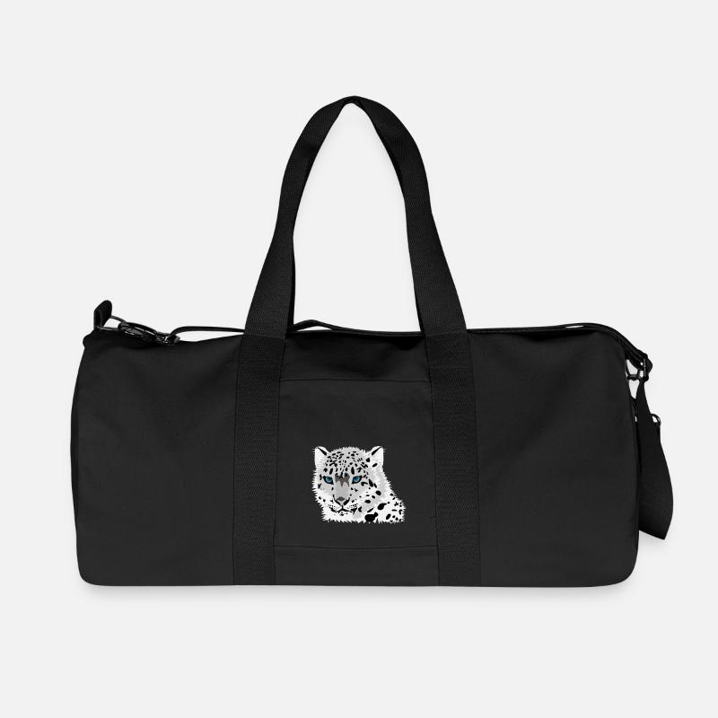 Schneeleopard - Recycelte Canvas-Sporttasche von Stanley/Stella - Schwarz