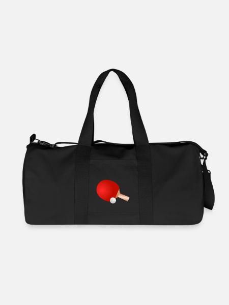 Tischtennisschläger - Recycelte Canvas-Sporttasche von Stanley/Stella - Schwarz