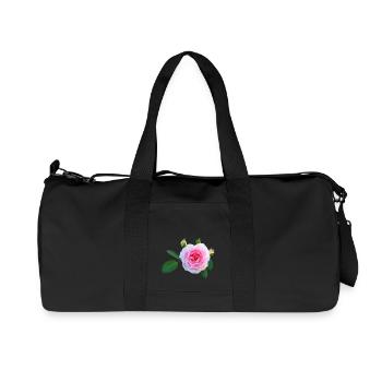 daffodils roses rosen blumen flowers tulips tulpen - Recycelte Canvas-Sporttasche von Stanley/Stella - Schwarz - Vorne