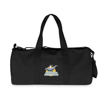 shirt motiv pinguin seelöwe nordic surfing neu - Recycelte Canvas-Sporttasche von Stanley/Stella - Schwarz - Vorne