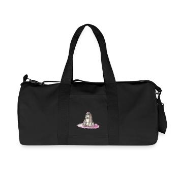 basset hound - Recycled Canvas Sports Bag by Stanley/Stella - black - Front