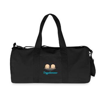 Doppelzimmer Baby Zwillinge Schwangerschaft - Recycelte Canvas-Sporttasche von Stanley/Stella - Schwarz - Vorne