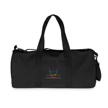 Harmonischer Oszillator - Recycelte Canvas-Sporttasche von Stanley/Stella - Schwarz - Vorne