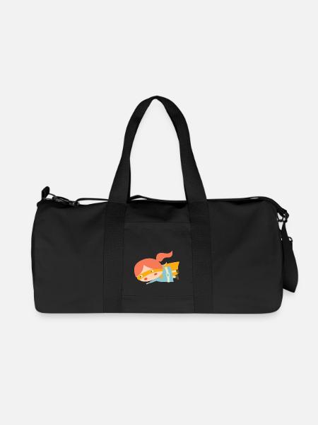 Fliegende Superheldin - Recycelte Canvas-Sporttasche von Stanley/Stella - Schwarz