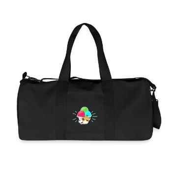 Eis und Hunde I Geschenk - Recycelte Canvas-Sporttasche von Stanley/Stella - Schwarz - Vorne