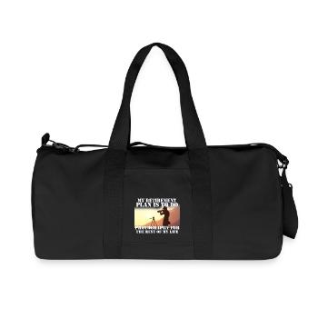 Photographe à la retraite - Sac de sport en toile recyclée Stanley/Stella - noir - Devant