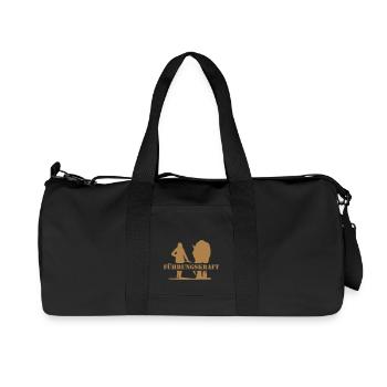 Pferd führen - Recycelte Canvas-Sporttasche von Stanley/Stella - Schwarz - Vorne