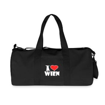 I love Vienna - Recycled Canvas Sports Bag by Stanley/Stella - black - Front