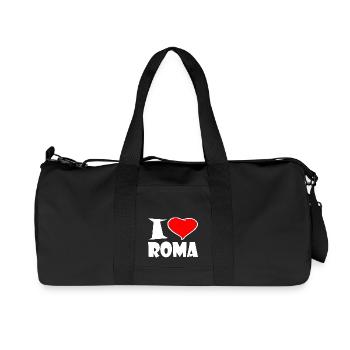 J'aime Roma - Sac de sport en toile recyclée Stanley/Stella - noir - Devant