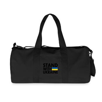 stand with ukraine - Recycled Canvas Sports Bag by Stanley/Stella - black - Front