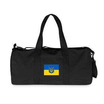 Ukraine - Recycled Canvas Sports Bag by Stanley/Stella - black - Front