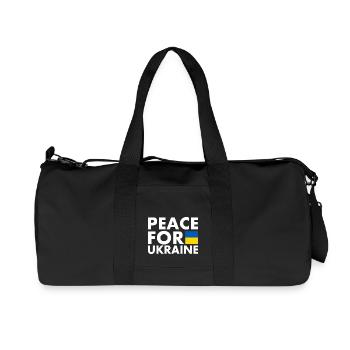 Ukraine - Recycelte Canvas-Sporttasche von Stanley/Stella - Schwarz - Vorne