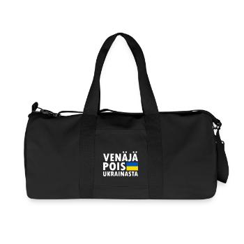 venäjä pois ukrainasta - Recycelte Canvas-Sporttasche von Stanley/Stella - Schwarz - Vorne