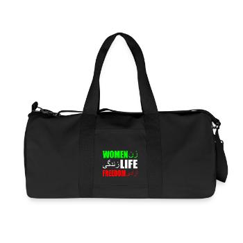 Women life freedom iran - Recycelte Canvas-Sporttasche von Stanley/Stella - Schwarz - Vorne