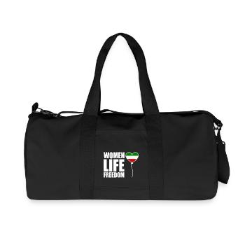Women life freedom - Recycled Canvas Sports Bag by Stanley/Stella - black - Front
