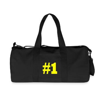 #1 - Recycled Canvas Sports Bag by Stanley/Stella - black - Front