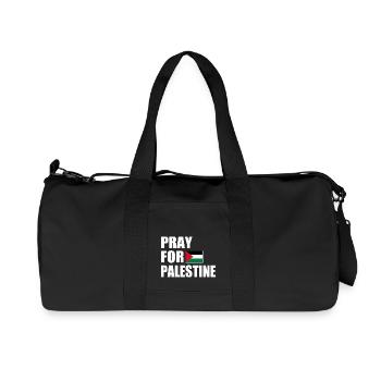 Pray for palestine - Recycled Canvas Sports Bag by Stanley/Stella - black - Front
