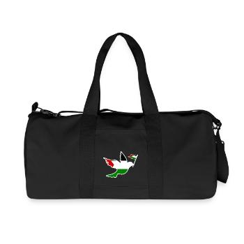 Free palestine - Sac de sport en toile recyclée Stanley/Stella - noir - Devant