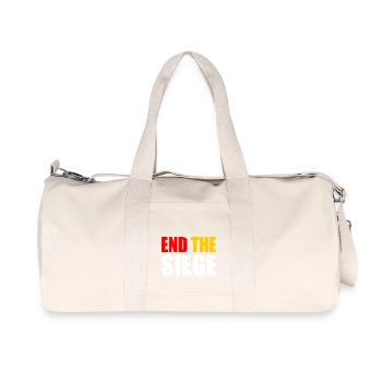 End the siege - Recycelte Canvas-Sporttasche von Stanley/Stella - Naturweiß - Vorne