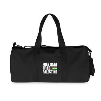 Free palestine - Recycled Canvas Sports Bag by Stanley/Stella - black - Front