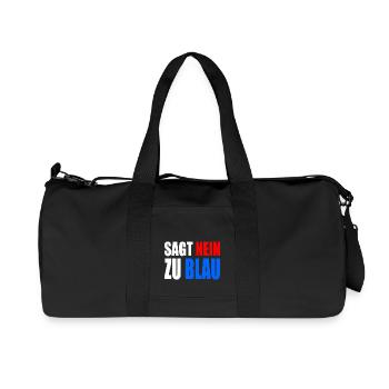 Dites non au bleu - Sac de sport en toile recyclée Stanley/Stella - noir - Devant